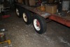 Homebuilt 24' Triple axle trailer w/ wood deck, pintle hitch - 2