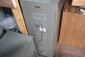 2 - metal filing cabinets - 2 & 3 drawer